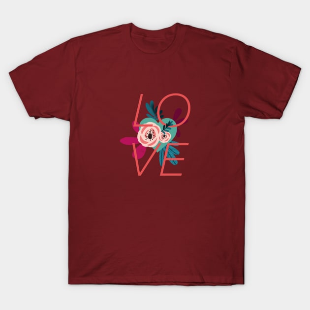 Love illustration T-Shirt by Pacesyte